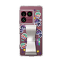 スリムプロテクションケース - STAND & RING RIBBON Silver［ キャンディーカリエス - ステッカー ］