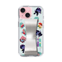 スリムプロテクションケース - STAND & RING RIBBON Silver［ キャンディーカリエス - みんな ］