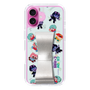 スリムプロテクションケース - STAND & RING RIBBON Silver［ キャンディーカリエス - みんな ］