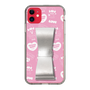 スリムプロテクションケース - STAND & RING RIBBON Silver［ エスターバニー - Pattern ］