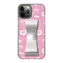 スリムプロテクションケース - STAND & RING RIBBON Silver［ エスターバニー - Pattern ］