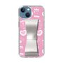 スリムプロテクションケース - STAND & RING RIBBON Silver［ エスターバニー - Pattern ］