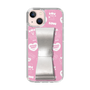 スリムプロテクションケース - STAND & RING RIBBON Silver［ エスターバニー - Pattern ］