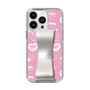 スリムプロテクションケース - STAND & RING RIBBON Silver［ エスターバニー - Pattern ］