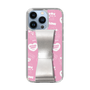 スリムプロテクションケース - STAND & RING RIBBON Silver［ エスターバニー - Pattern ］