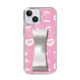 スリムプロテクションケース - STAND & RING RIBBON Silver［ エスターバニー - Pattern ］