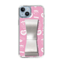スリムプロテクションケース - STAND & RING RIBBON Silver［ エスターバニー - Pattern ］