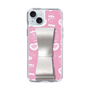 スリムプロテクションケース - STAND & RING RIBBON Silver［ エスターバニー - Pattern ］
