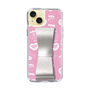 スリムプロテクションケース - STAND & RING RIBBON Silver［ エスターバニー - Pattern ］