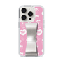 スリムプロテクションケース - STAND & RING RIBBON Silver［ エスターバニー - Pattern ］
