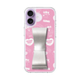 スリムプロテクションケース - STAND & RING RIBBON Silver［ エスターバニー - Pattern ］