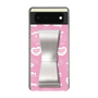 スリムプロテクションケース - STAND & RING RIBBON Silver［ エスターバニー - Pattern ］