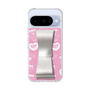 スリムプロテクションケース - STAND & RING RIBBON Silver［ エスターバニー - Pattern ］