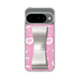 スリムプロテクションケース - STAND & RING RIBBON Silver［ エスターバニー - Pattern ］