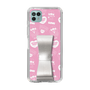 スリムプロテクションケース - STAND & RING RIBBON Silver［ エスターバニー - Pattern ］