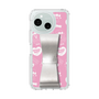 スリムプロテクションケース - STAND & RING RIBBON Silver［ エスターバニー - Pattern ］
