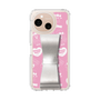 スリムプロテクションケース - STAND & RING RIBBON Silver［ エスターバニー - Pattern ］