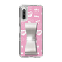 スリムプロテクションケース - STAND & RING RIBBON Silver［ エスターバニー - Pattern ］