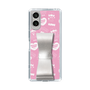 スリムプロテクションケース - STAND & RING RIBBON Silver［ エスターバニー - Pattern ］