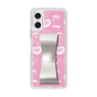 スリムプロテクションケース - STAND & RING RIBBON Silver［ エスターバニー - Pattern ］