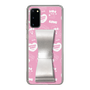 スリムプロテクションケース - STAND & RING RIBBON Silver［ エスターバニー - Pattern ］