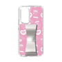 スリムプロテクションケース - STAND & RING RIBBON Silver［ エスターバニー - Pattern ］