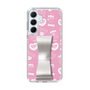 スリムプロテクションケース - STAND & RING RIBBON Silver［ エスターバニー - Pattern ］
