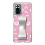 スリムプロテクションケース - STAND & RING RIBBON Silver［ エスターバニー - Pattern ］