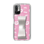 スリムプロテクションケース - STAND & RING RIBBON Silver［ エスターバニー - Pattern ］