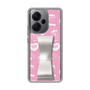 スリムプロテクションケース - STAND & RING RIBBON Silver［ エスターバニー - Pattern ］