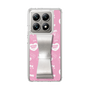 スリムプロテクションケース - STAND & RING RIBBON Silver［ エスターバニー - Pattern ］