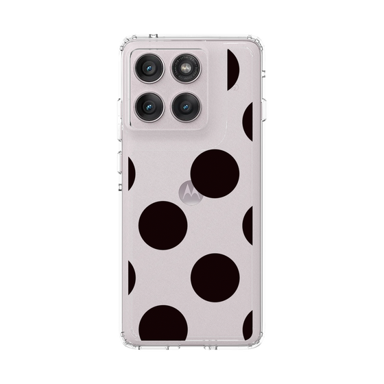 スリムプロテクションケース［ シンプルドット - Black ］