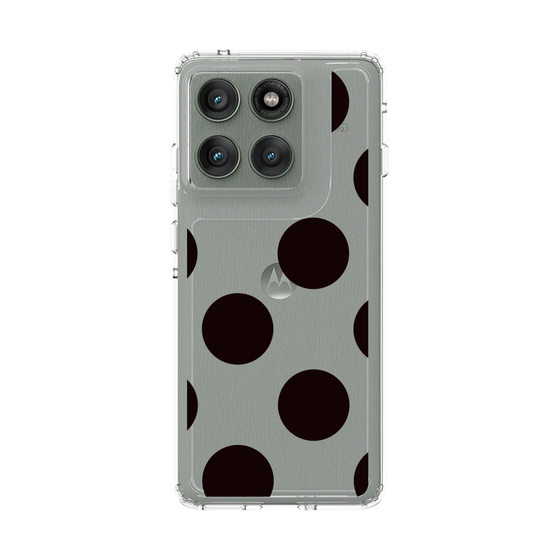 スリムプロテクションケース［ シンプルドット - Black ］