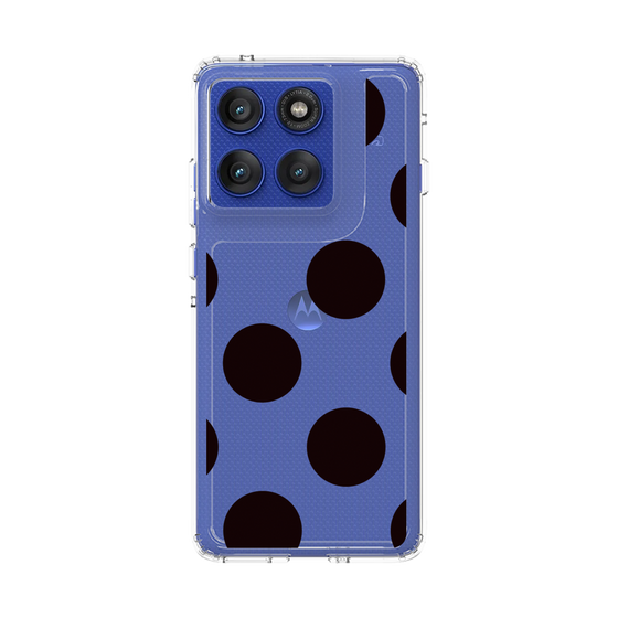 スリムプロテクションケース［ シンプルドット - Black ］