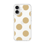 スリムプロテクションケース［ シンプルドット - Beige ］