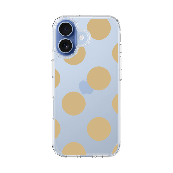 スリムプロテクションケース［ シンプルドット - Beige ］