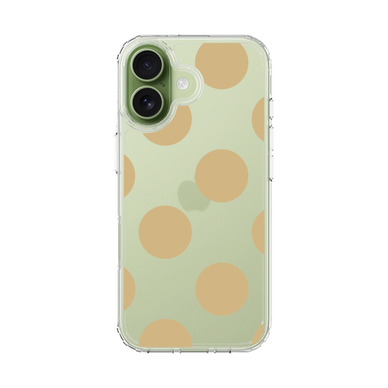 スリムプロテクションケース［ シンプルドット - Beige ］