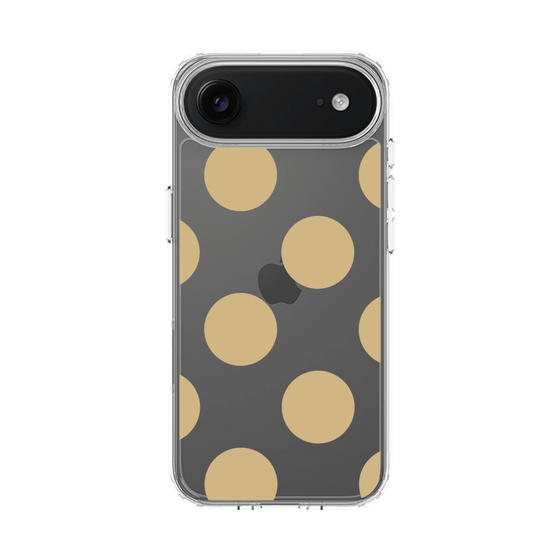 スリムプロテクションケース［ シンプルドット - Beige ］