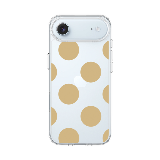 スリムプロテクションケース［ シンプルドット - Beige ］