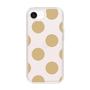スリムプロテクションケース［ シンプルドット - Beige ］