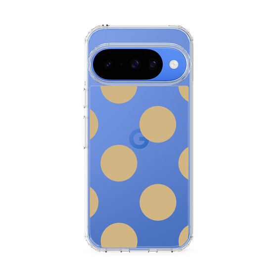 スリムプロテクションケース［ シンプルドット - Beige ］