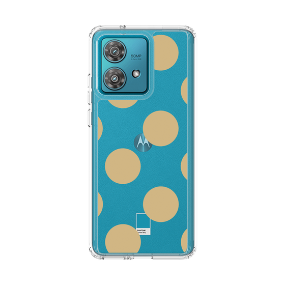 スリムプロテクションケース［ シンプルドット - Beige ］