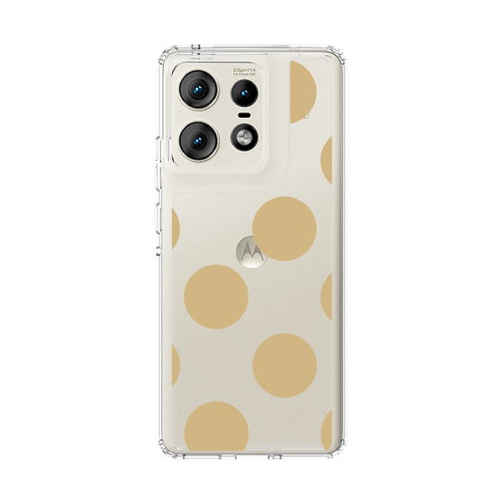 スリムプロテクションケース［ シンプルドット - Beige ］