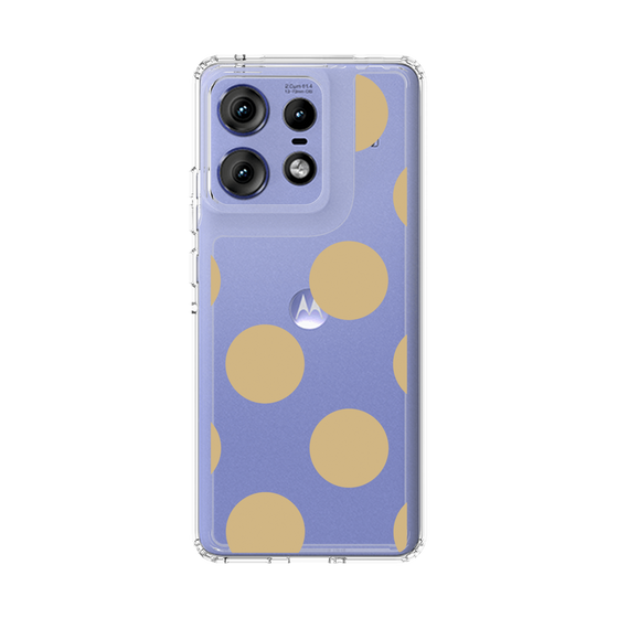 スリムプロテクションケース［ シンプルドット - Beige ］
