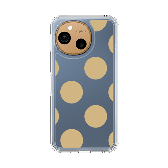 スリムプロテクションケース［ シンプルドット - Beige ］