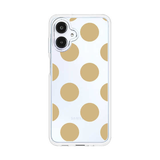スリムプロテクションケース［ シンプルドット - Beige ］
