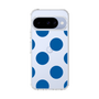 スリムプロテクションケース［ シンプルドット - Blue ］