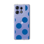 スリムプロテクションケース［ シンプルドット - Blue ］