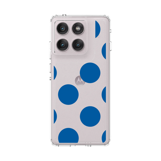 スリムプロテクションケース［ シンプルドット - Blue ］