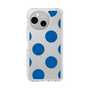 スリムプロテクションケース［ シンプルドット - Blue ］